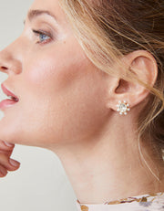 Queen Stud Earrings Crystal