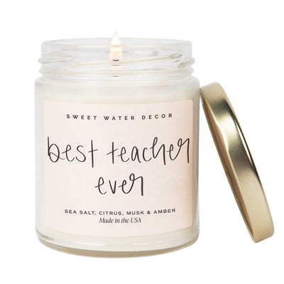 Best Teacher Ever Scripted Candle