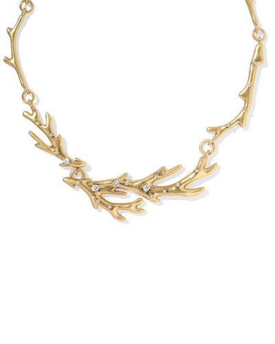 Kendra Scott Shea Statement Necklace in Vintage Gold