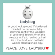 Lola Ladybug Pendant - Red & Silver