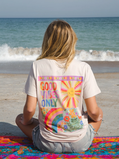 Natural Life Good Vibes Only Comfy Tee