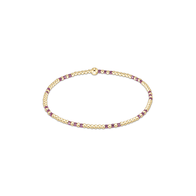 enewton •  Hope Joy Pattern 2mm Bead Bracelet - Bright Blue