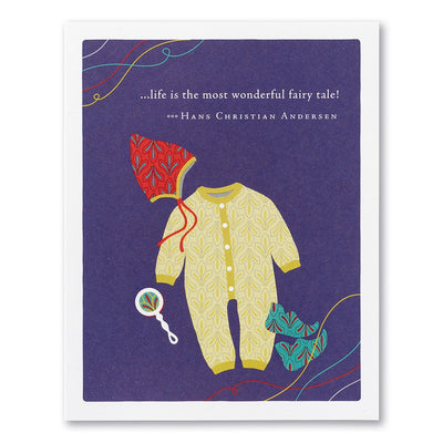 "...Life is the Most Wonderful Fairy Tale!" Baby Shower Card