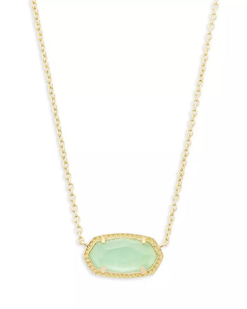 Kendra Scott Light Green Pearl Elisa Necklace