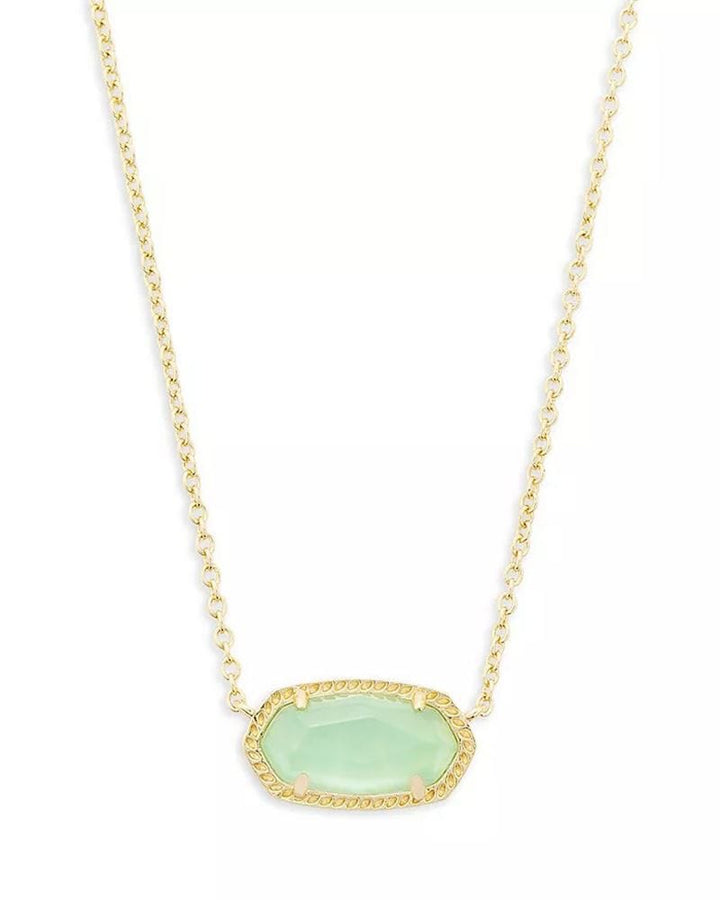 Kendra Scott Light Green Pearl Elisa Necklace