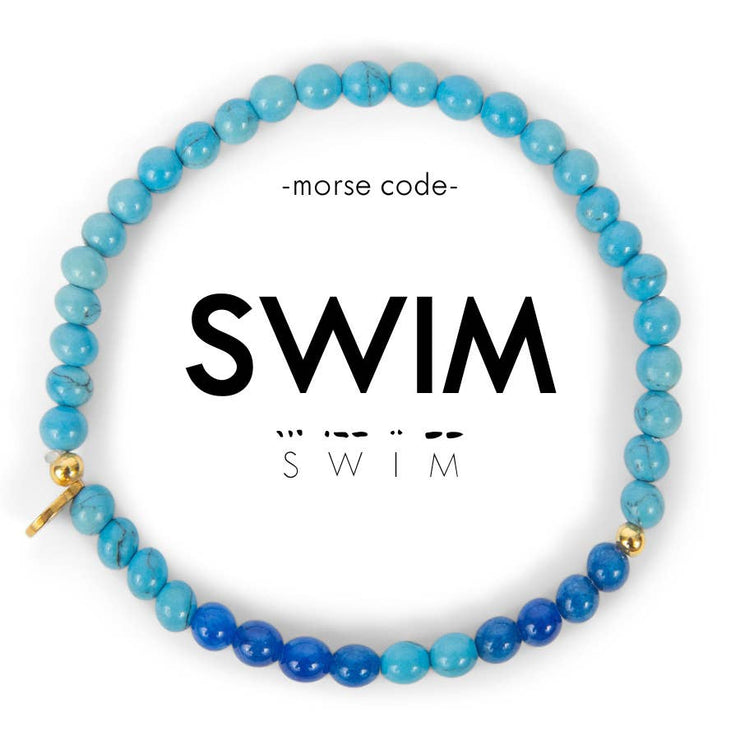 Swim Morse Code Bracelet
