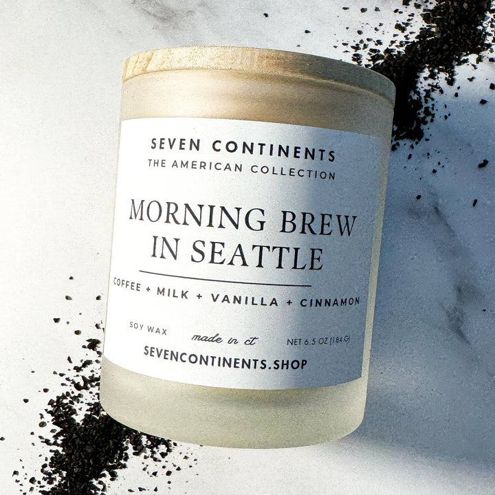 Seven Continents Morning Brew in Seattle Coffee Candle