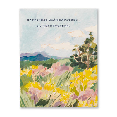 Happiness and Gratitude Thank You Card