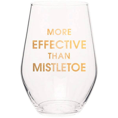 More Effective than Mistletoe Wine Glass