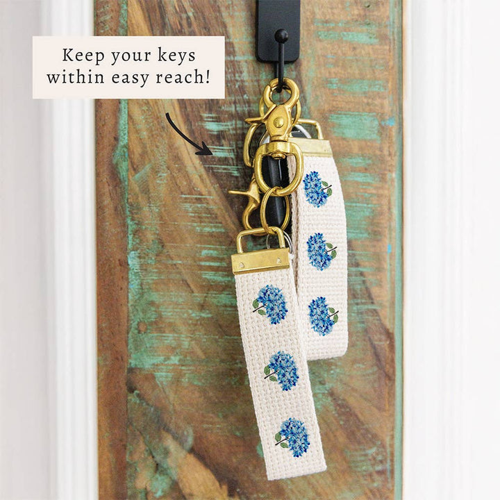 Endless Summer Hydrangea Keychain