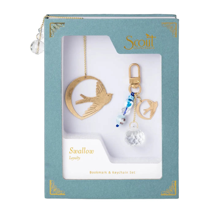 Bookmark &amp; Keychain Set - Swallow/Loyalty Swallow Loyalty Bookmark &amp; Keychain Gift Set Accessories