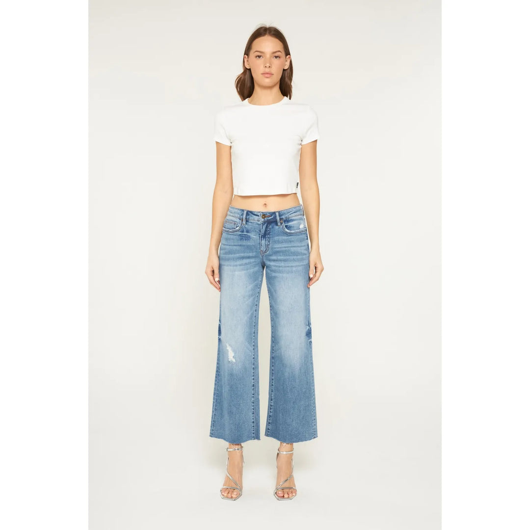 Mica Denim Mid-Rise Tummy Control Wide-Leg Jeans Mica Denim Mid-Rise Tummy Control Wide-Leg Jeans Bottoms