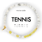 Tennis Morse Code Bracelet