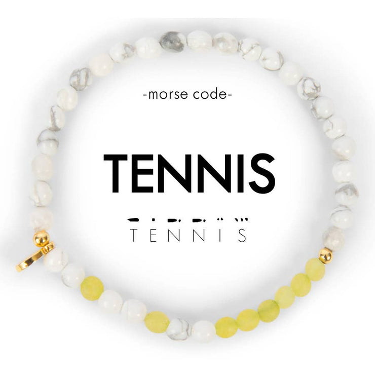 Tennis Morse Code Bracelet