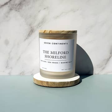 Seven Continents Connecticut Shoreline Candle