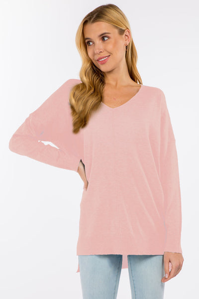 Perfect Sweater - Heathered Pink