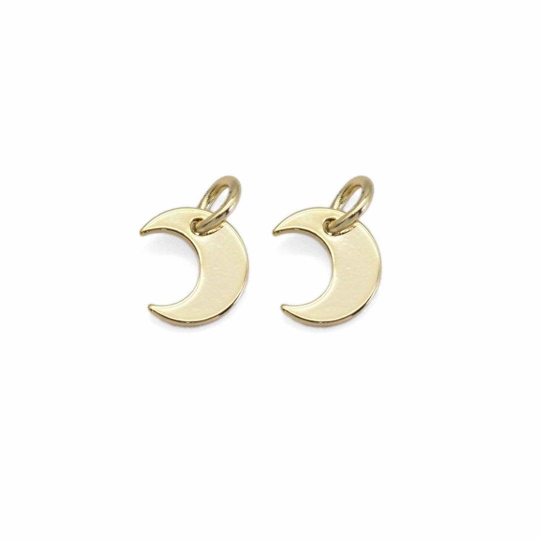 Tiny Crescent Moon Charm Tiny Crescent Moon Charm Charms