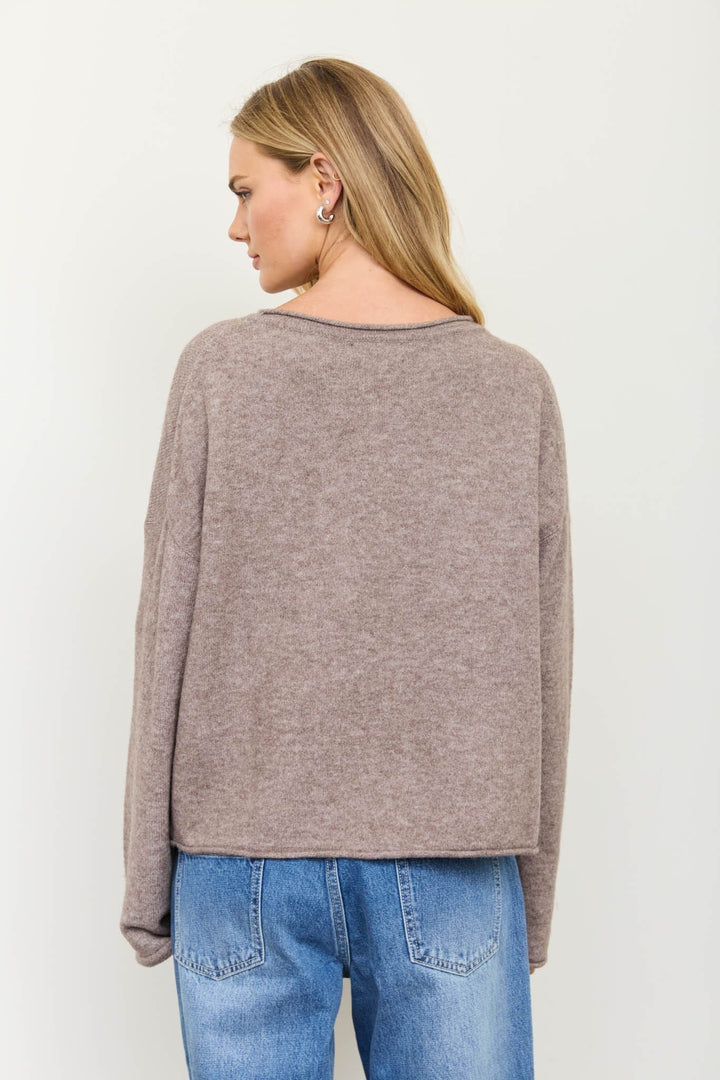 Always Cozy Rolled Neck Sweater Always Cozy Rolled Neck Sweater | Relaxed Wool Blend Tops