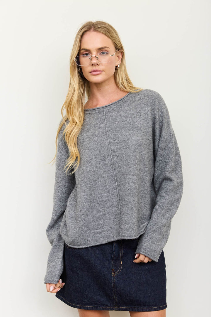 Always Cozy Rolled Neck Sweater Always Cozy Rolled Neck Sweater | Relaxed Wool Blend Tops
