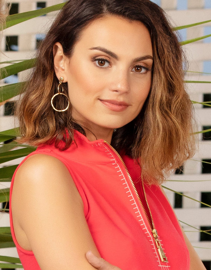Spartina 449 Ring Toss Earrings Spartina 449 Ring Toss Earrings | Double Hoop Gold Drop Earrings