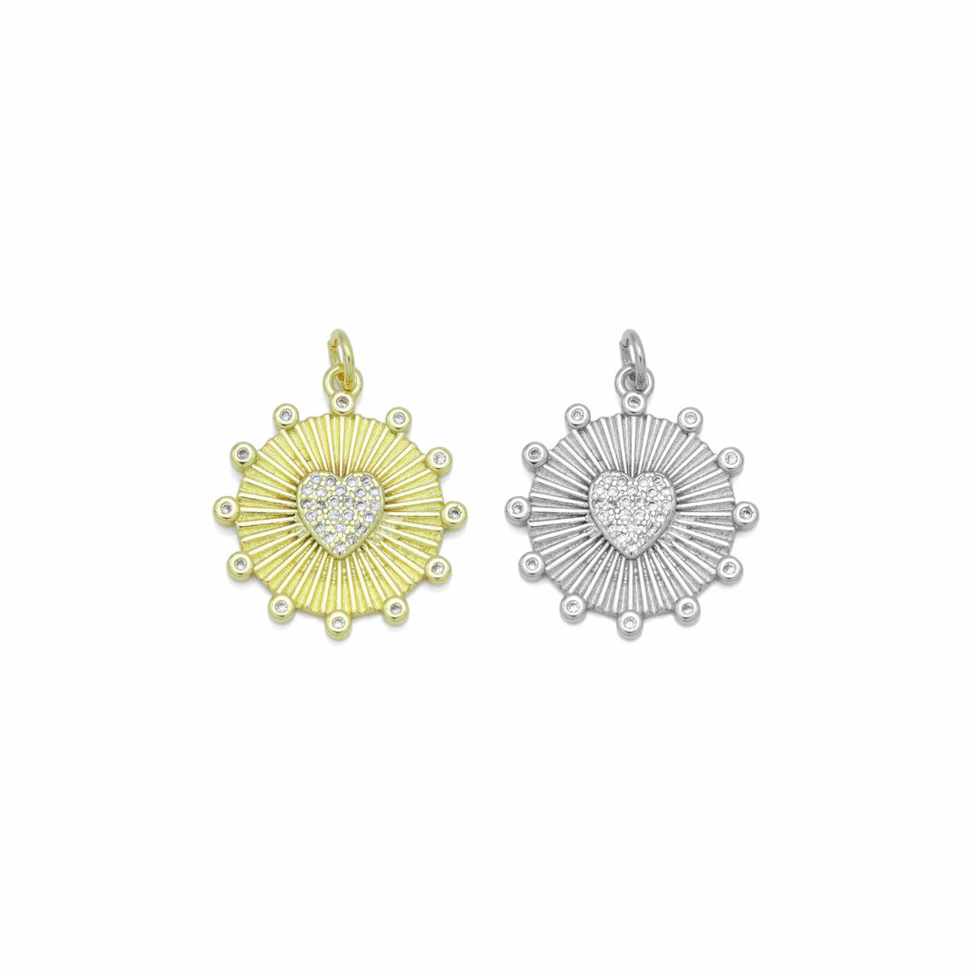 Embossed Heart Pendant