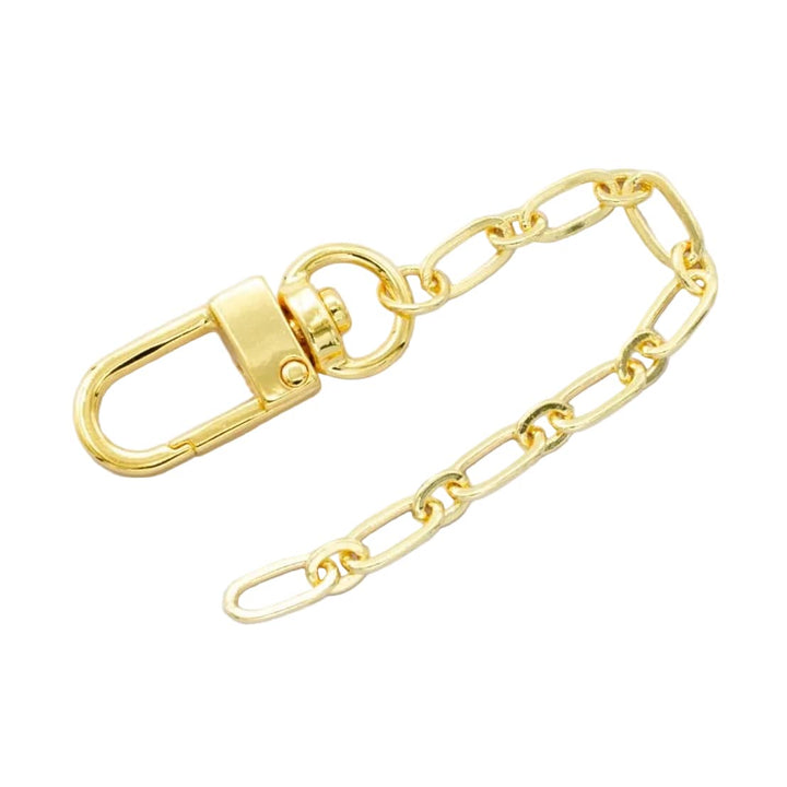 Gold Oval Link Bag Charm