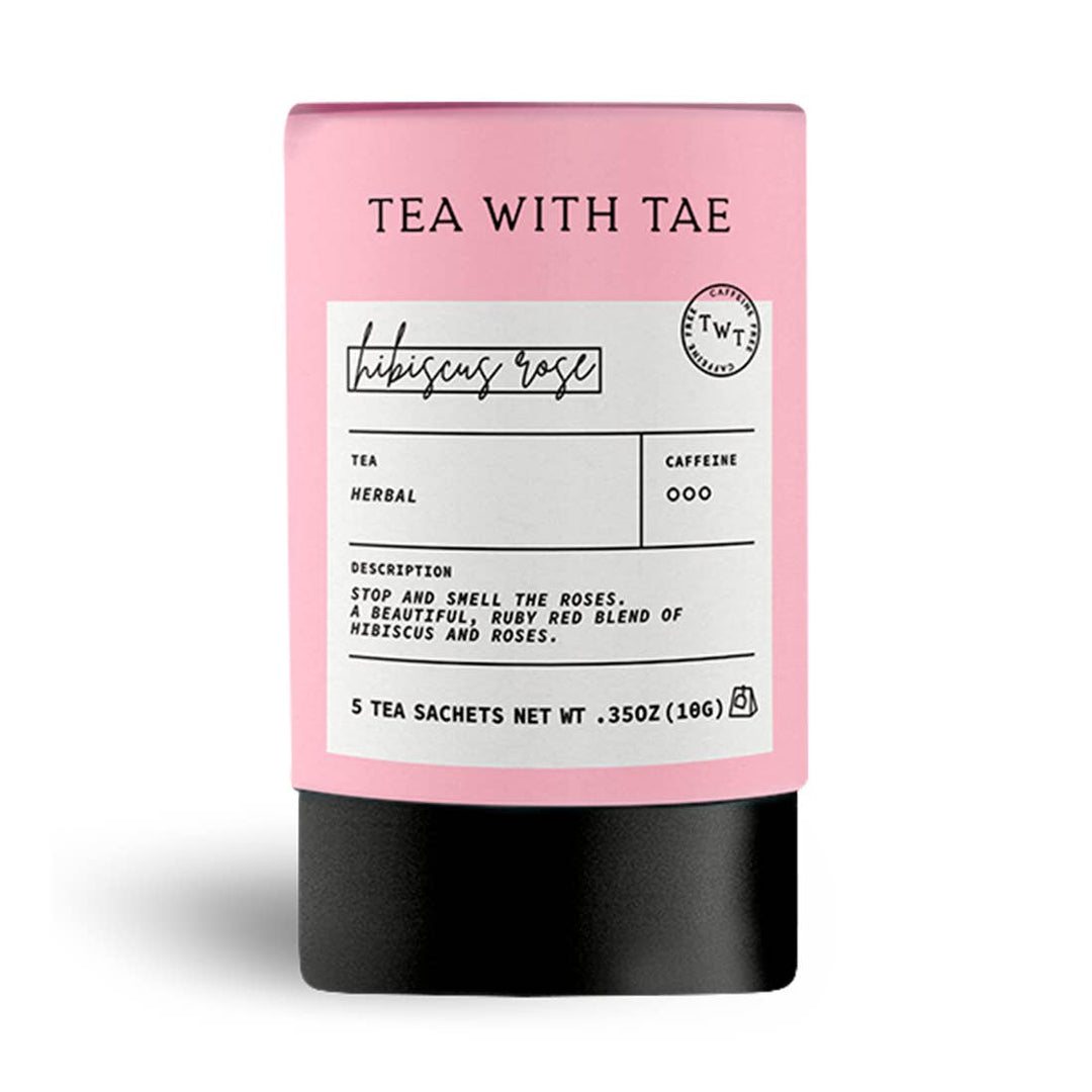 Hibiscus Rose Herbal Mini Tea Tube