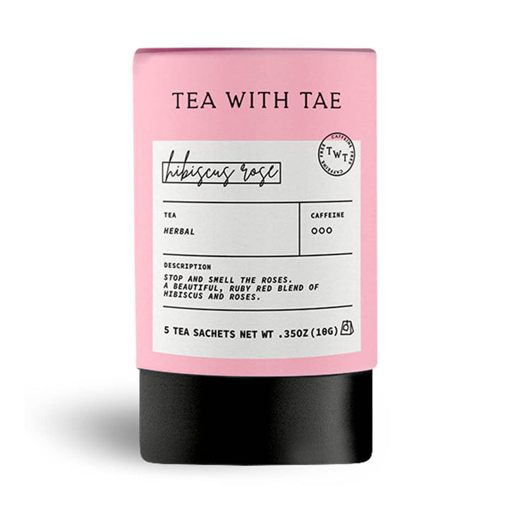 Hibiscus Rose Herbal Mini Tea Tube