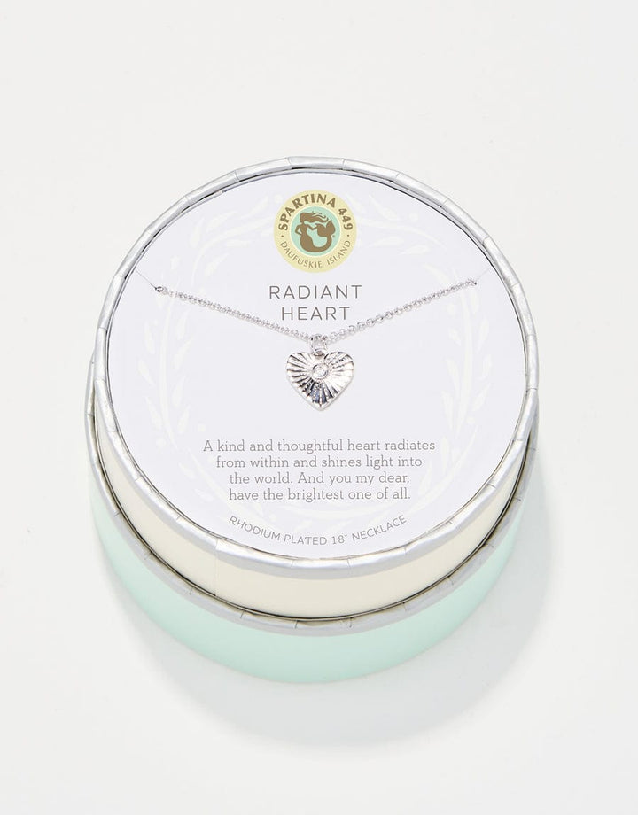 Spartina 449 Radiant Heart Necklace Spartina 449 Radiant Heart Necklace | Silver Gift Box Necklaces