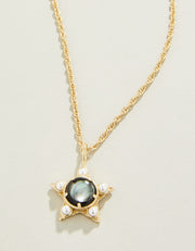 Star Necklace in Grey Mother of Pearl