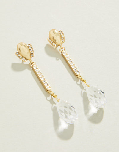 Swanky Dangle Earrings Crystal
