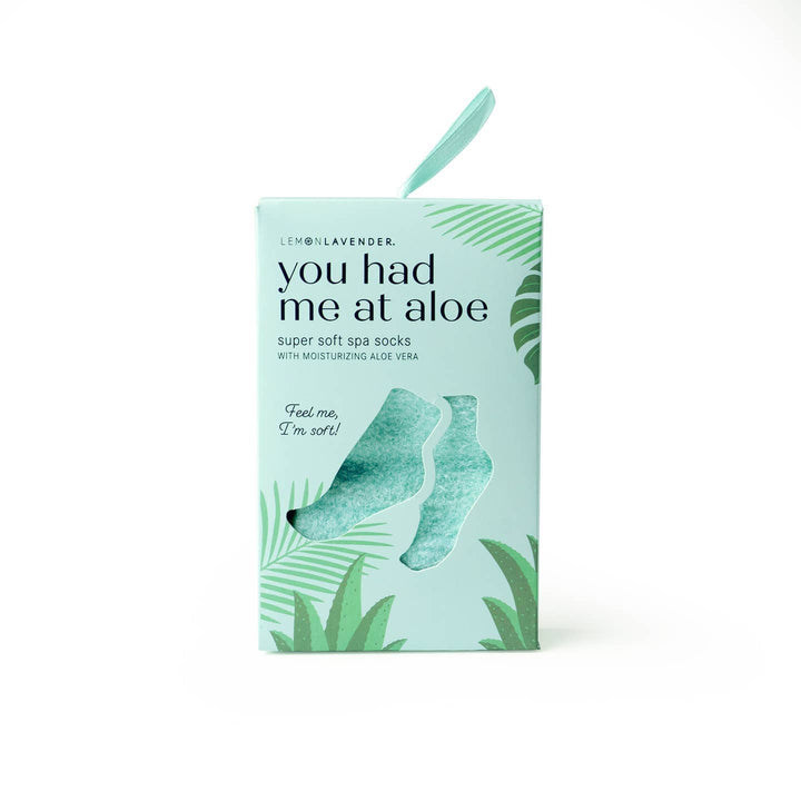 You Had Me At Aloe Super Soft Spa Socks Aloe-Infused Spa Socks | You Had Me At Aloe Bath and Body