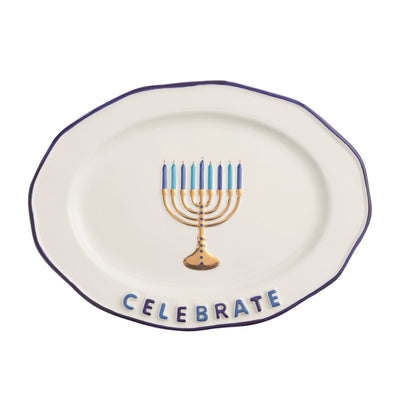 Celebrate Menorah Platter