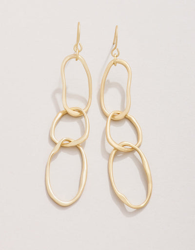 River Club Earrings Gold