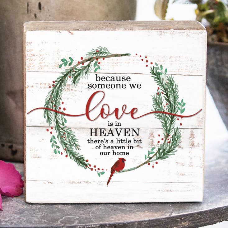 Holiday Heaven in Our Home Wooden Block Holiday Heaven in Our Home Wooden Block Home