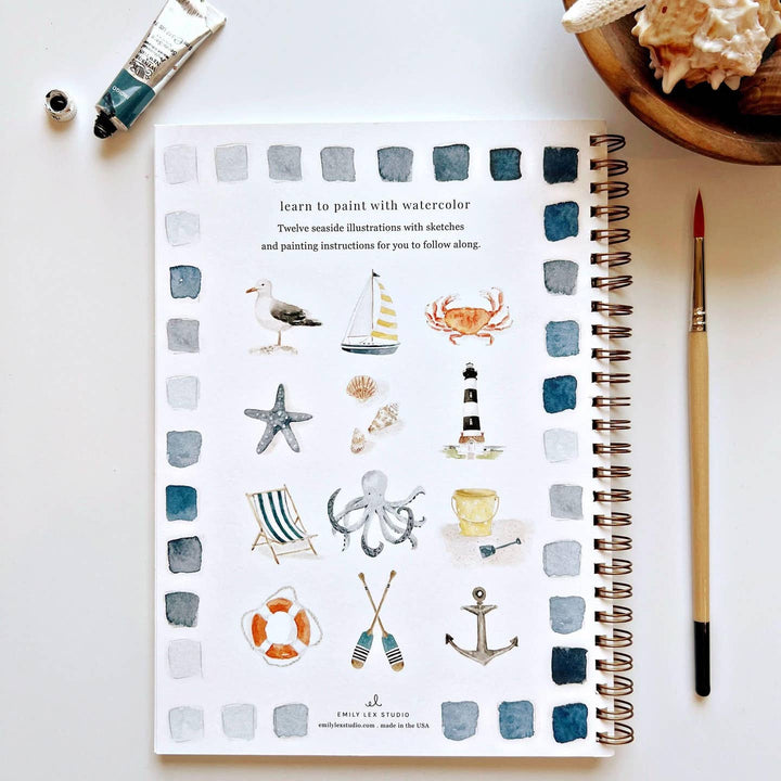 Emily Lex Studio Watercolor Seaside Workbook
