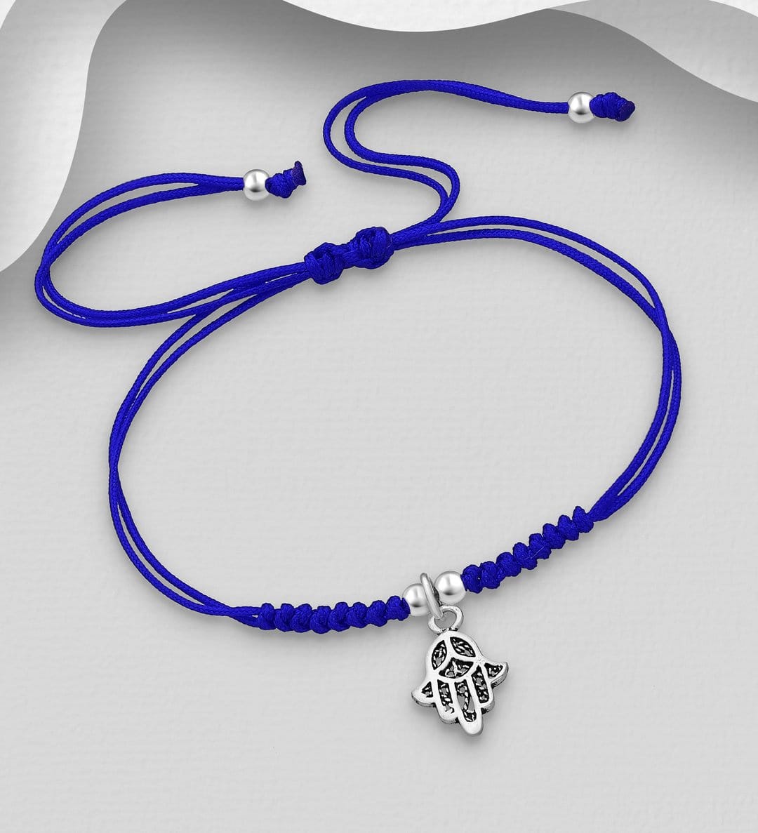 Hamsa Adjustable Charm Bracelet