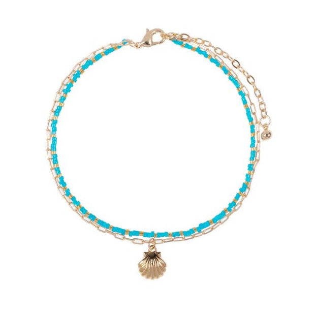 Shell Layered Anklet