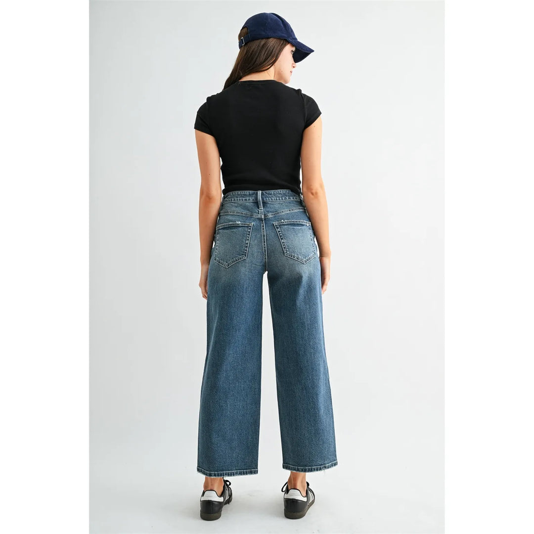 Mica Denim High-Rise Relaxed Straight Ankle Jeans Mica High-Rise Straight Ankle Jeans | The Red Owl Bottoms