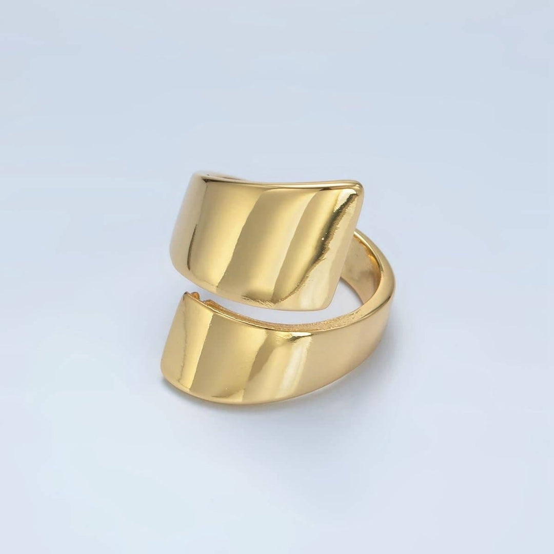 Banded Signet Wrap Ring