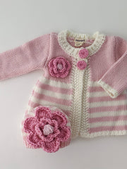 Baby Parfait Pink Hand Knit Sweater