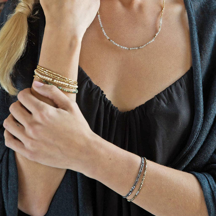 Scout Curated Wears Delicate Stone Wrap- African Turquoise Scout Curated Wears Delicate Stone Wrap- African Turquoise Bracelet
