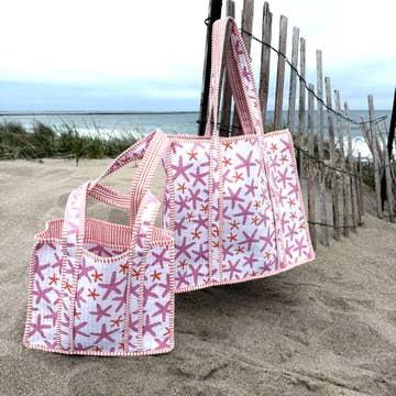 Coastal Quilted Carryall Tote