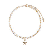 Starfish Layered Anklet