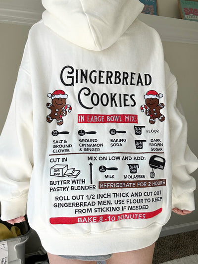 Gingerbread Recipe Christmas Hoodie