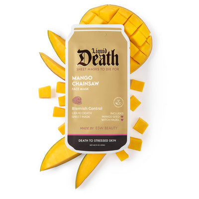 Mango Chainsaw Liquid Death Blemish Control Face Mask