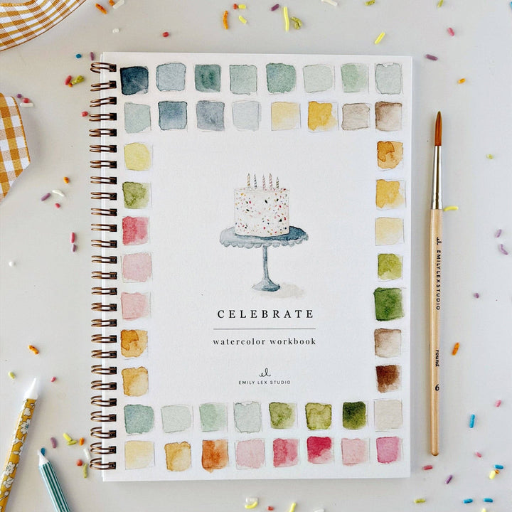 Emily Lex Studio Watercolor Celebrate Workbook