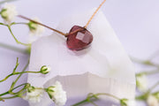 Soulku  Plum Crystal Necklace for You are Loved