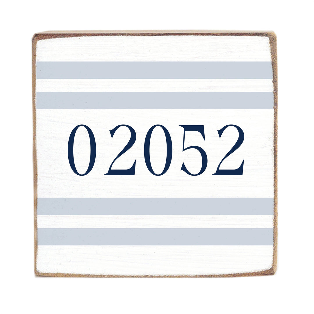 06410 Blue Stripes Block Sign