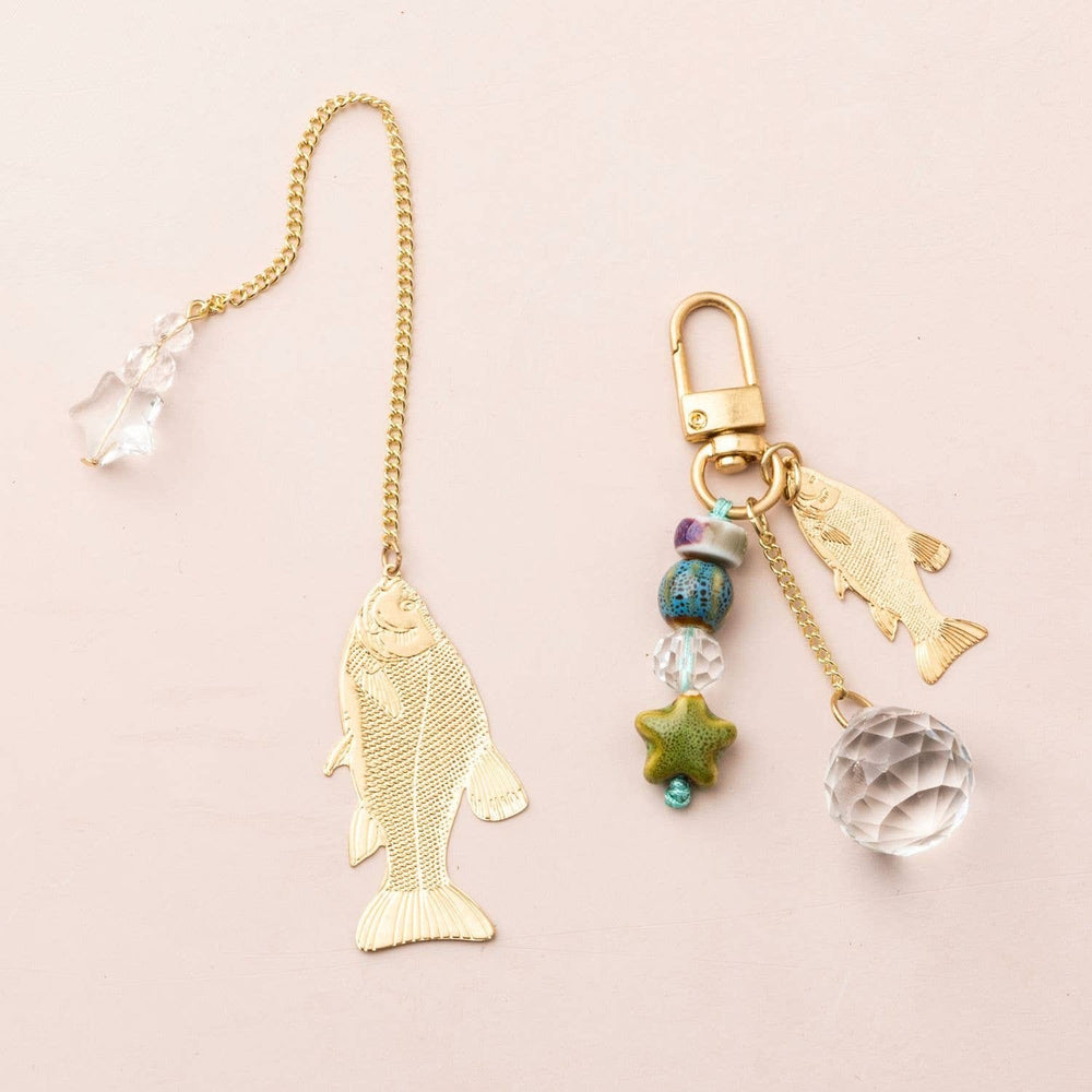 Bookmark & Keychain Set - Fish/Harmony Fish Harmony Bookmark & Keychain Gift Set Accessories